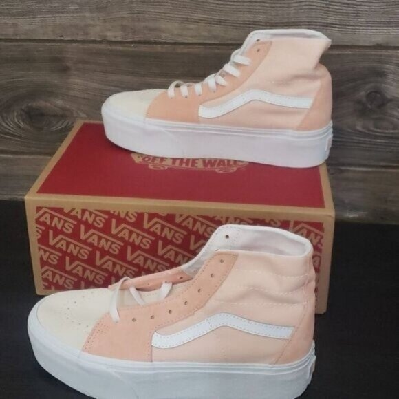 New Vans Sk8 Hi Tapered Stacked Womens Platform Shoes Size 7 Festival Streetwear - Picture 1 of 10